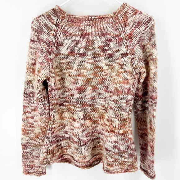 ✅ ANTHROPOLOGIE SLEEPING ON SNOW RUST/CREAM WOOL SWEATER/TOP SIZE SMALL - Picture 5 of 6